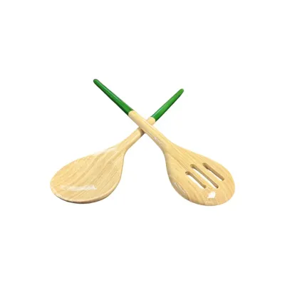 Refined Bamboo Server Set Grass Green