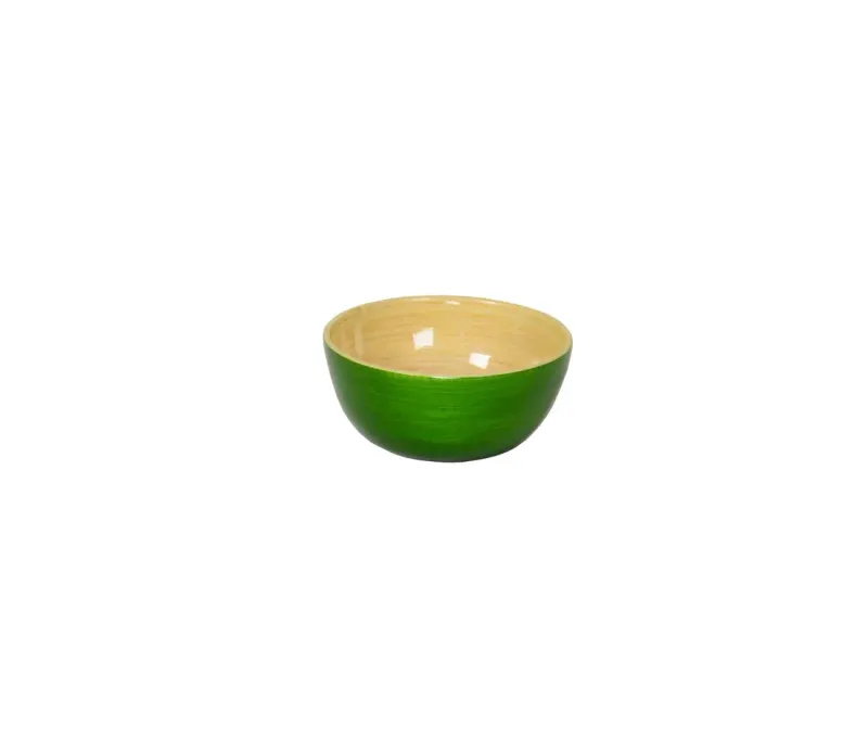 Mini Bamboo Bowl Grass Green