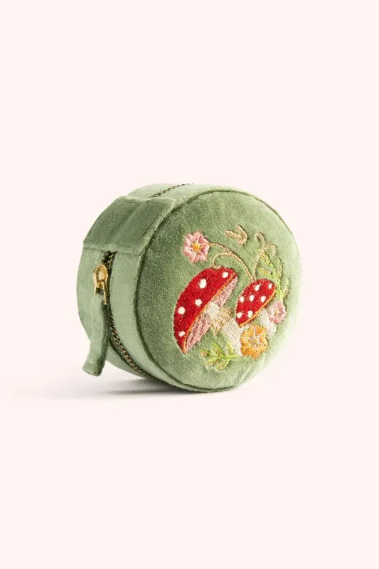 Toadstools Round Jewellery Box