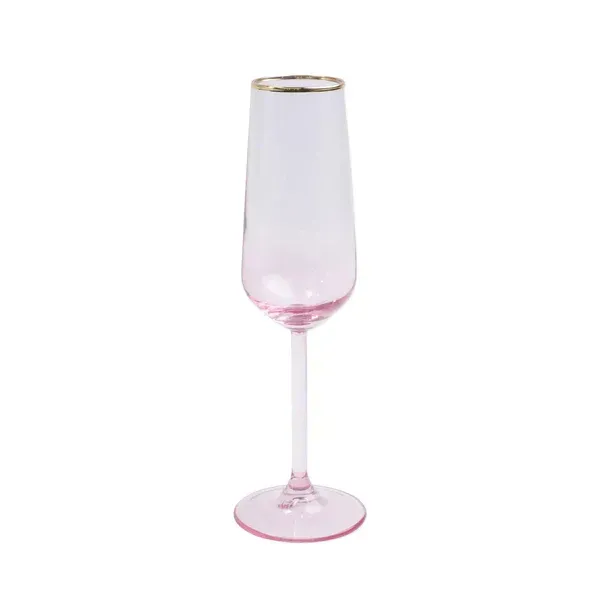 Rainbow Champagne Flute - Pink