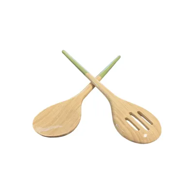 Refined Bamboo Server Set Pastel Green