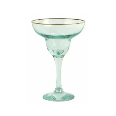 Rainbow Margarita Glass - Green