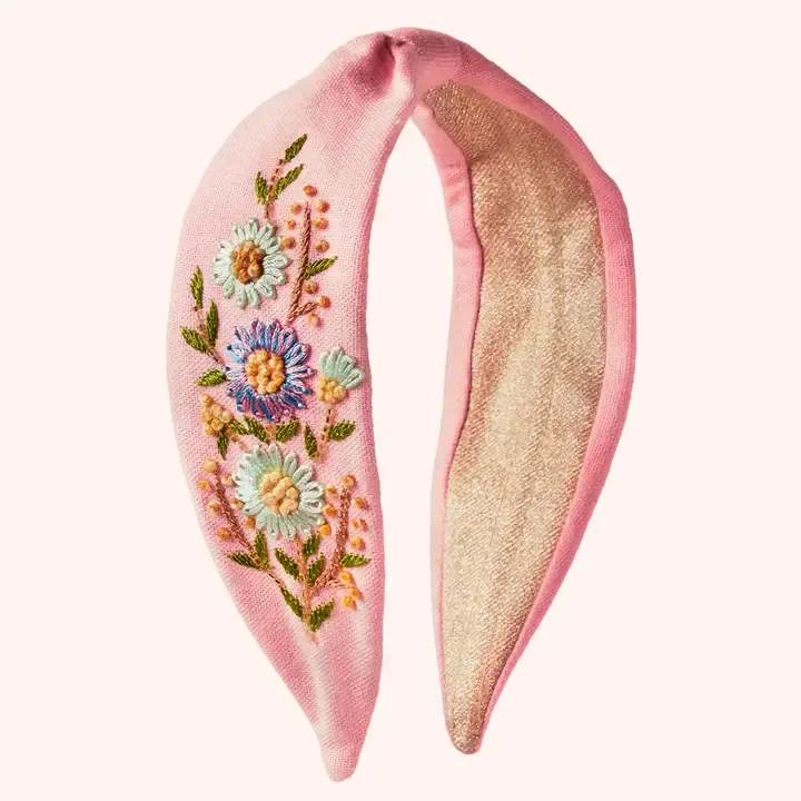 Perfect Posie Petal Embroidered Headband
