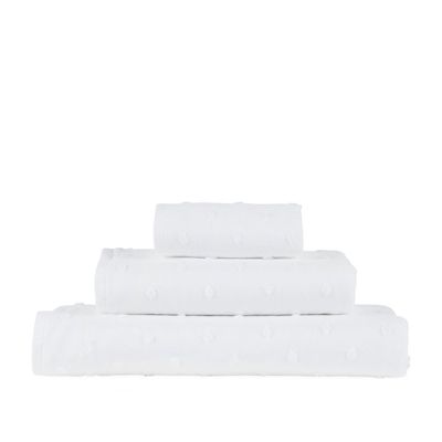 Uchino Gauze Dot Wash Cloth - White