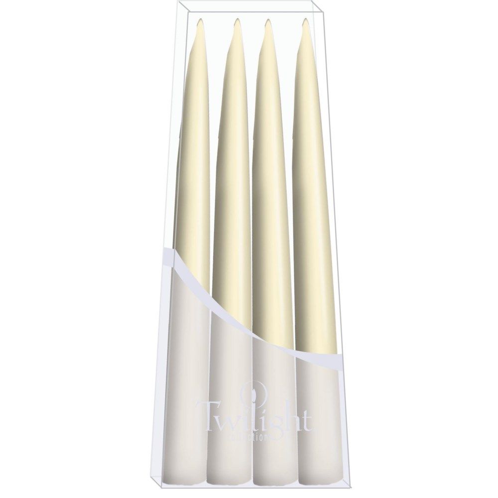 10" Danish Taper Candles - Off White