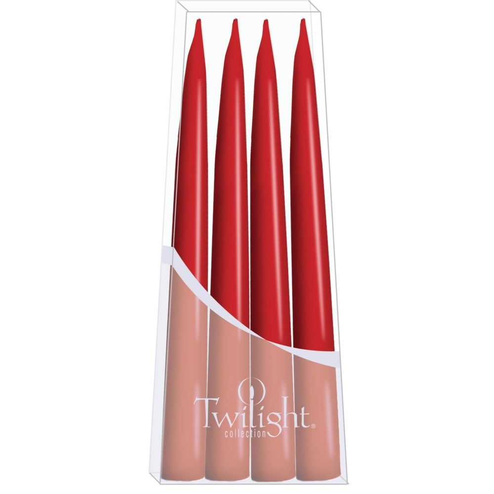 10" Danish Taper Candles - Red