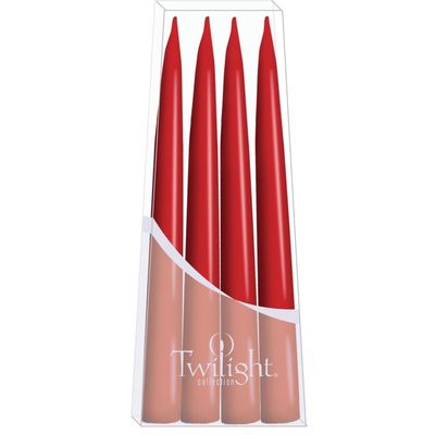 10" Danish Taper Candles - Red