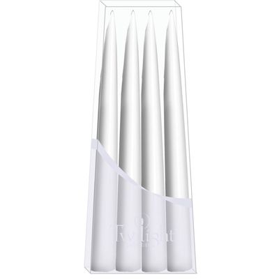 10" Danish Taper Candles - White