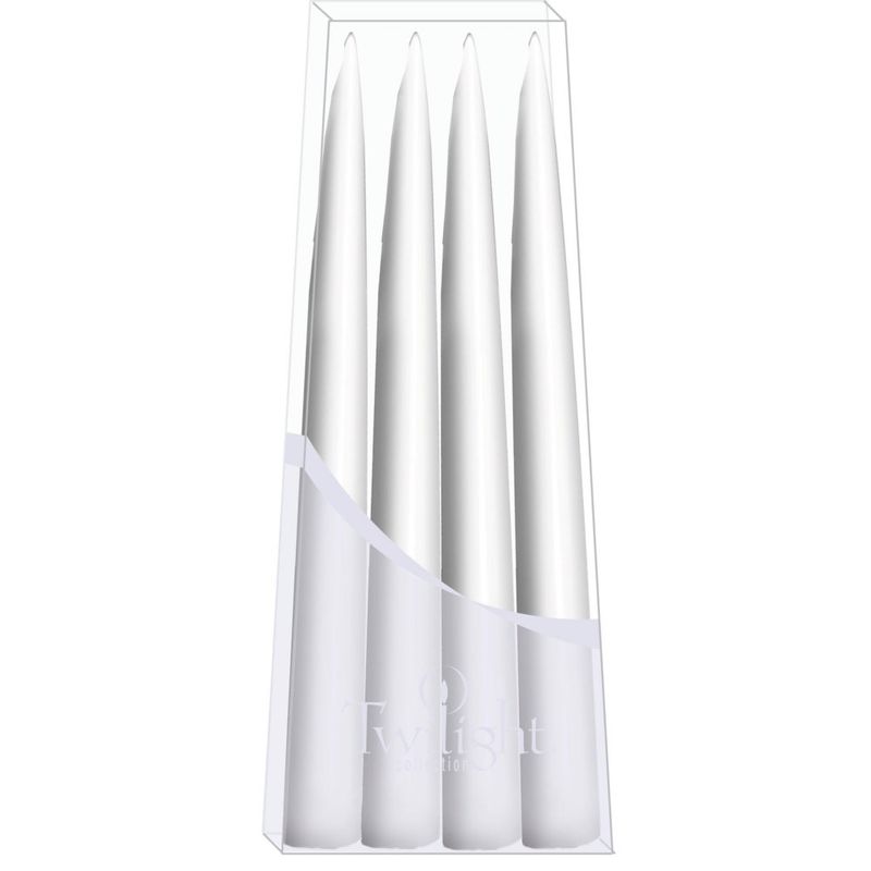 10" Danish Taper Candles - White