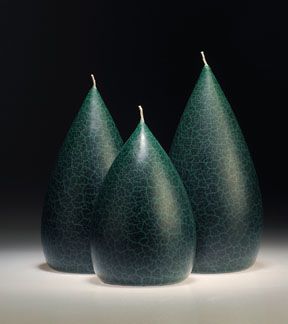 Forest Green Barrick Candles: Round 6 ½"