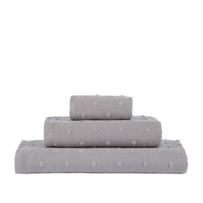 Uchino Gauze Dot Wash Cloth - Grey