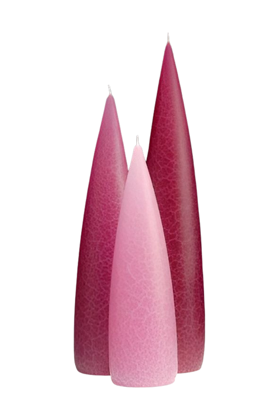 Fuchsia Barrick Candles: Tall 14" (Light)