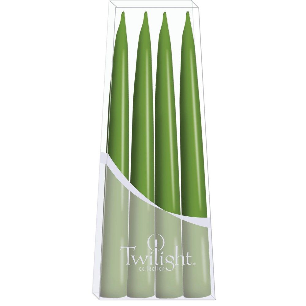 10" Danish Taper Candles - Medium Green