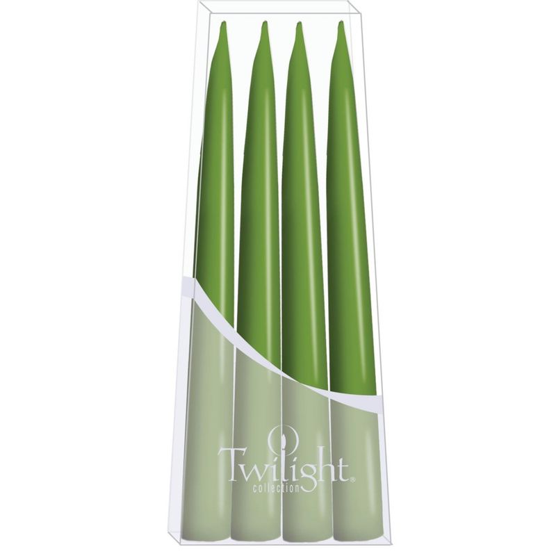 10" Danish Taper Candles - Medium Green