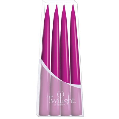 10" Danish Taper Candles - Dark Pink
