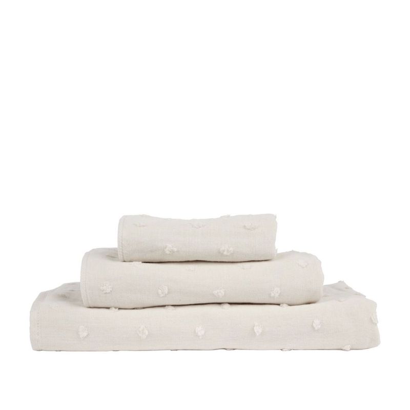 Uchino Gauze Dot Wide Bath Towel - Beige