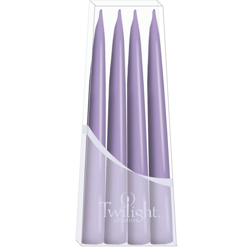 10" Danish Taper Candles - Pastel Purple
