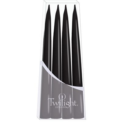 10" Danish Taper Candles - Black