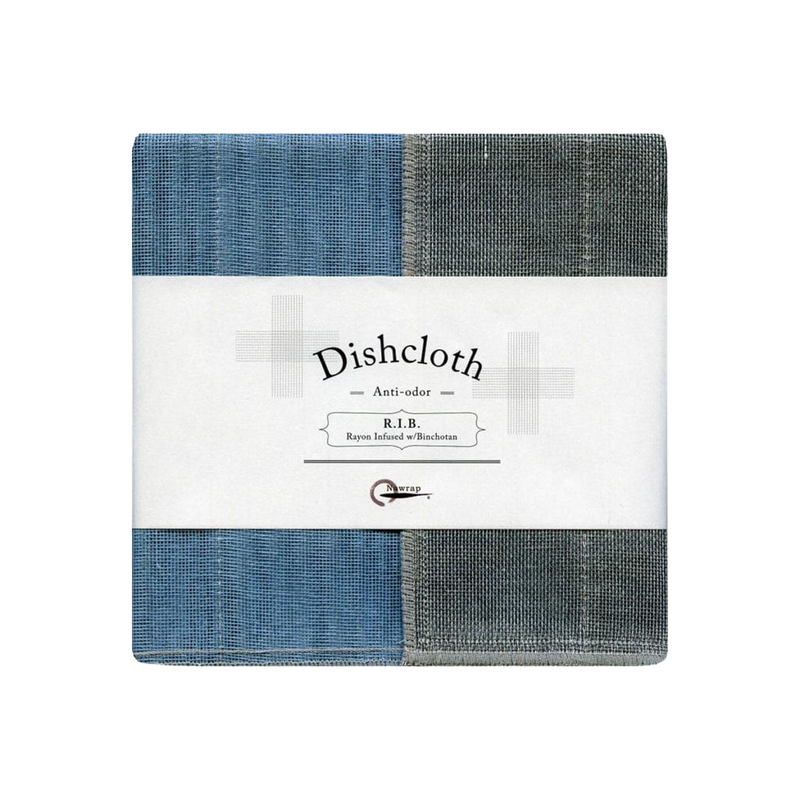 Nawrap Dishcloth Aqua w/ Binchotan Charcoal