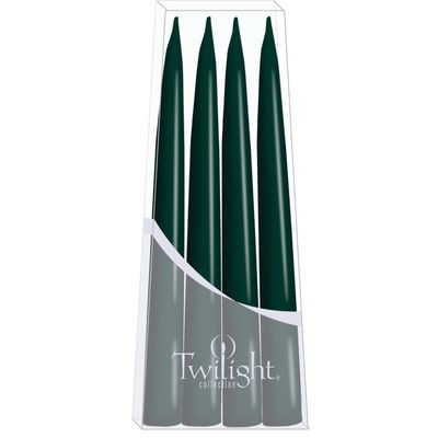 10" Danish Taper Candles - Forest Green