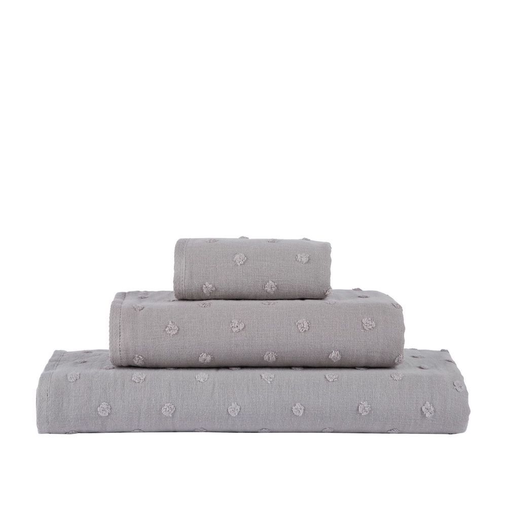 Uchino Gauze Dot Bath Towel - Grey