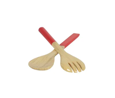 Small Bamboo Server Set Orange