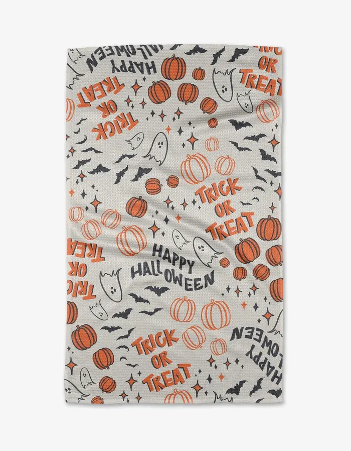 Trick or Treat Geometry Tea Towel