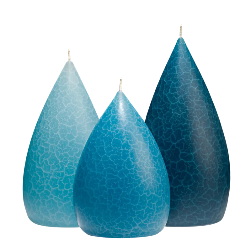 Turquoise Barrick Candles: Round 7 ½" (Dark)