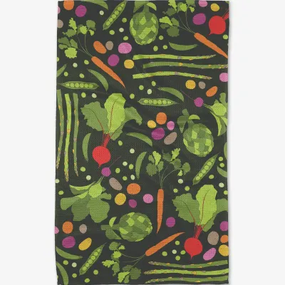 Spring Sprout Geometry Tea Towel