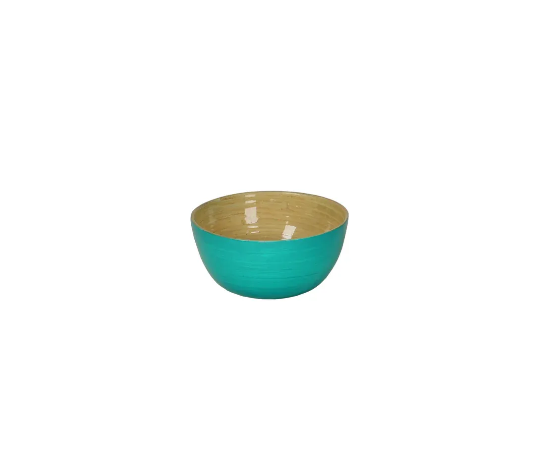 Mini Bamboo Bowl Turquoise