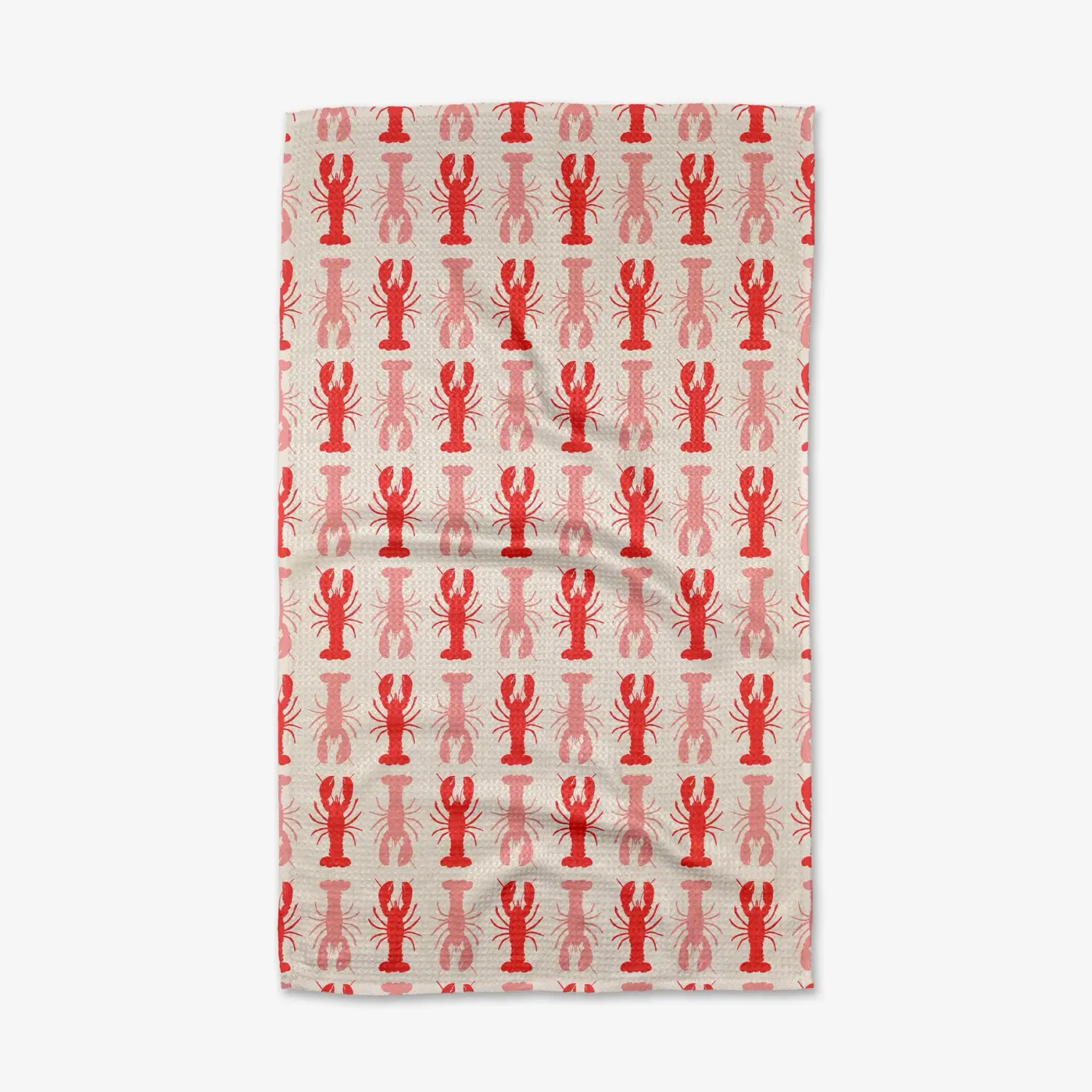 Lobster Stripe Geometry Tea Towel