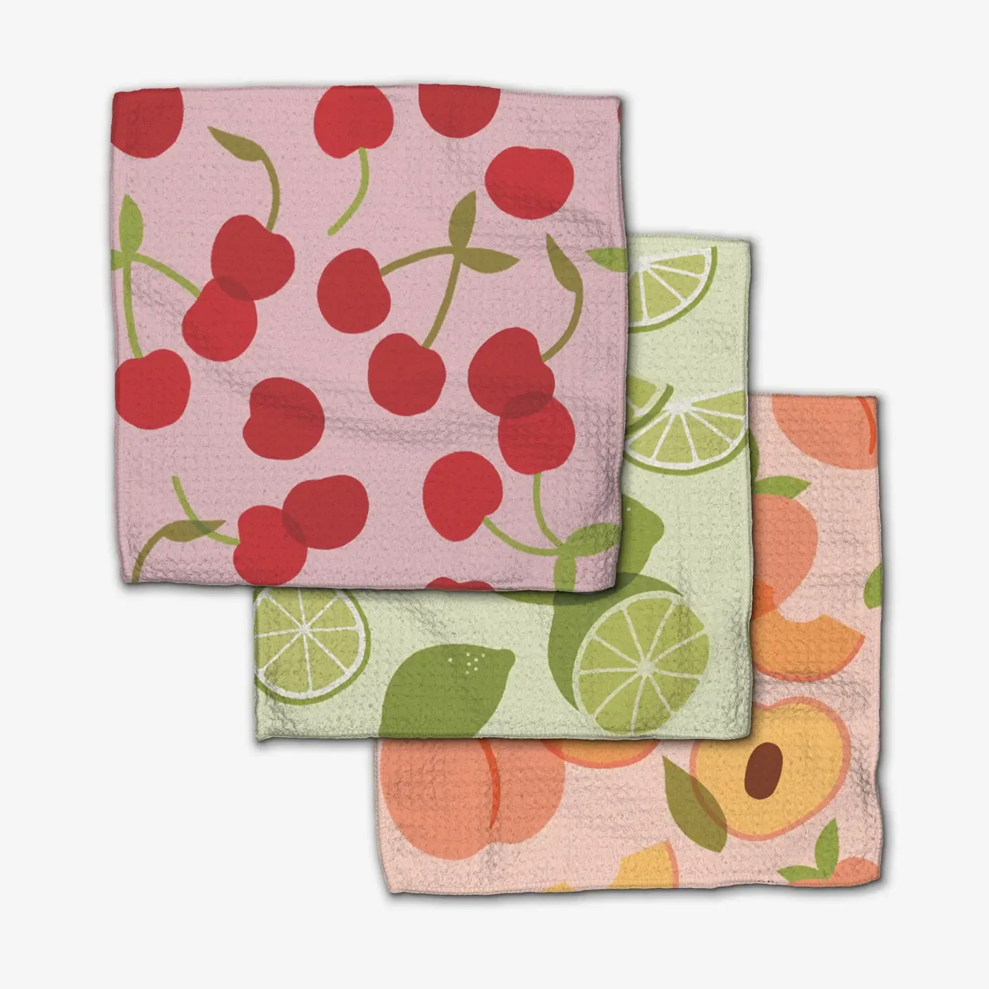 Fruit Fun Geometry Dishcloth Set