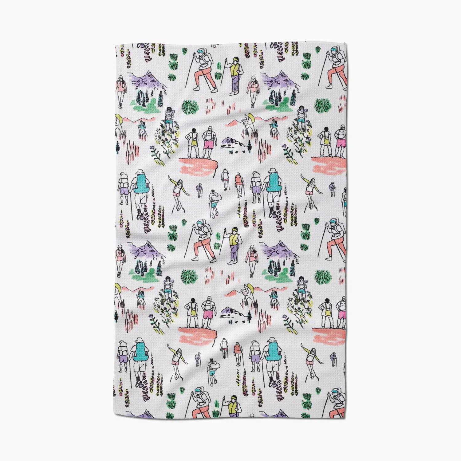 Take a Hike Geometry Tea Towel
