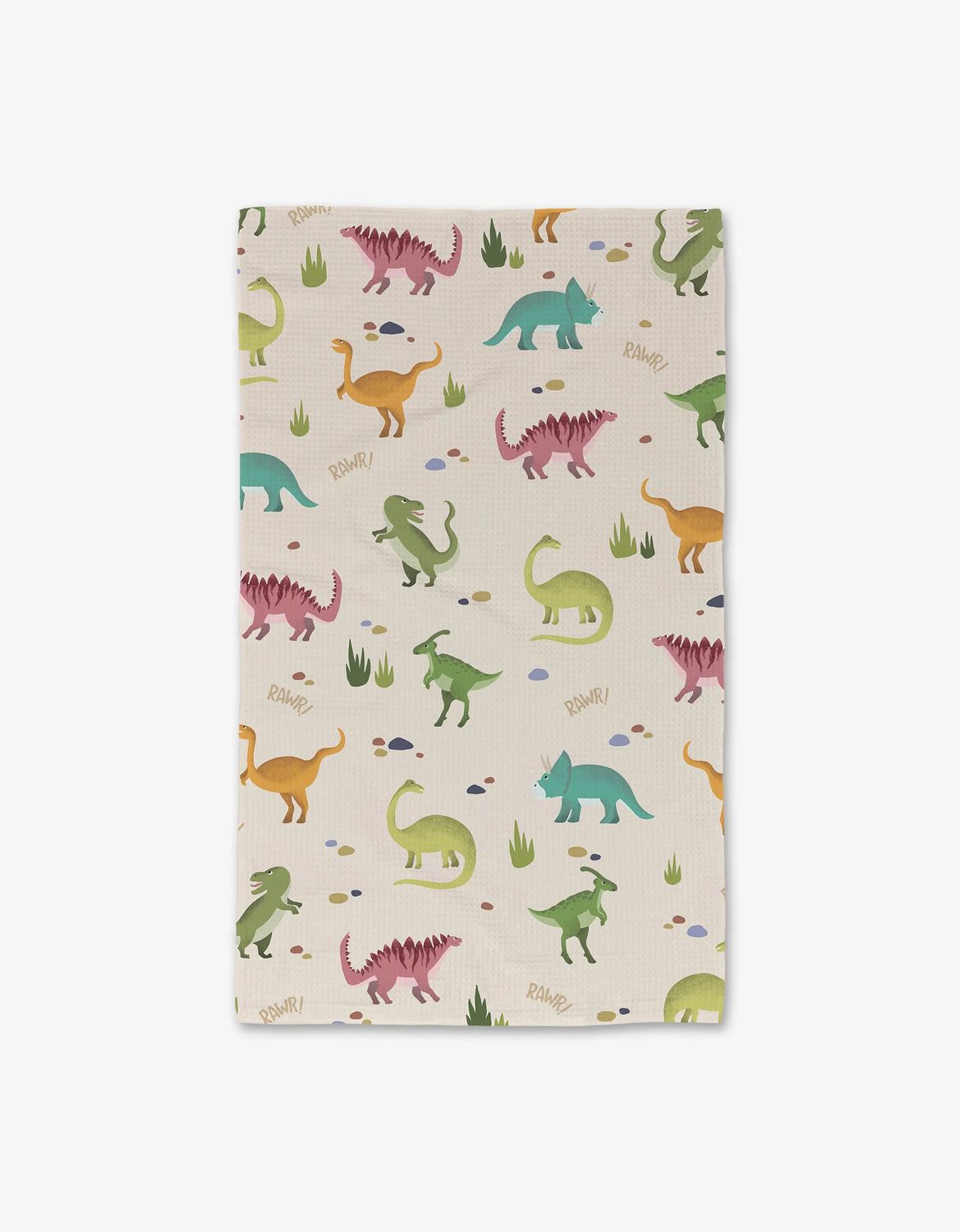 Dancing Dinos Geometry Luxe Hand Towel
