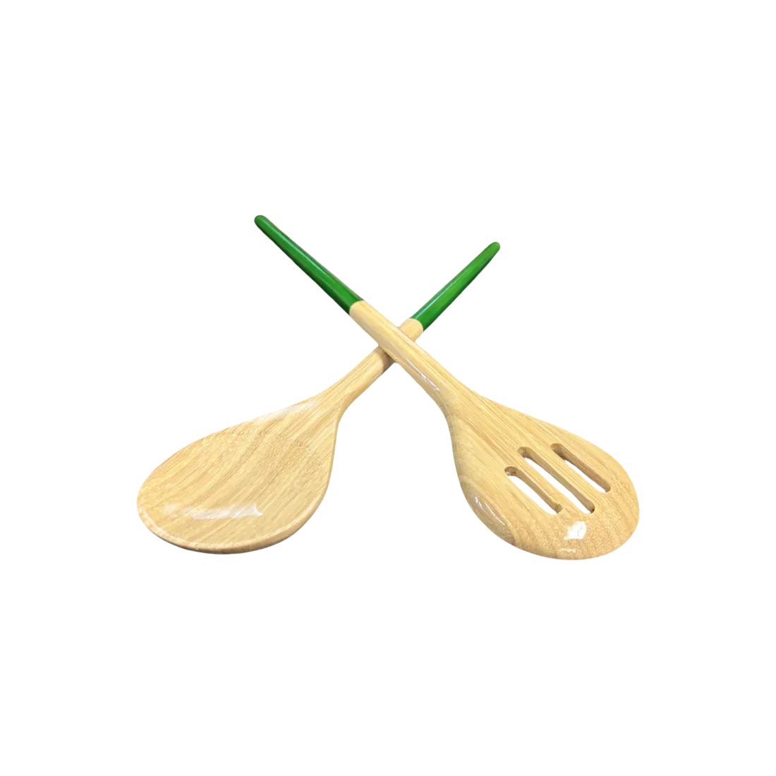 Refined Bamboo Server Set Grass Green