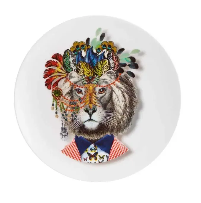 Love Who You Want Dessert Plate Lion