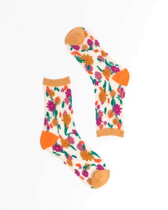 Ditsy Floral Sheer Ankle Sock