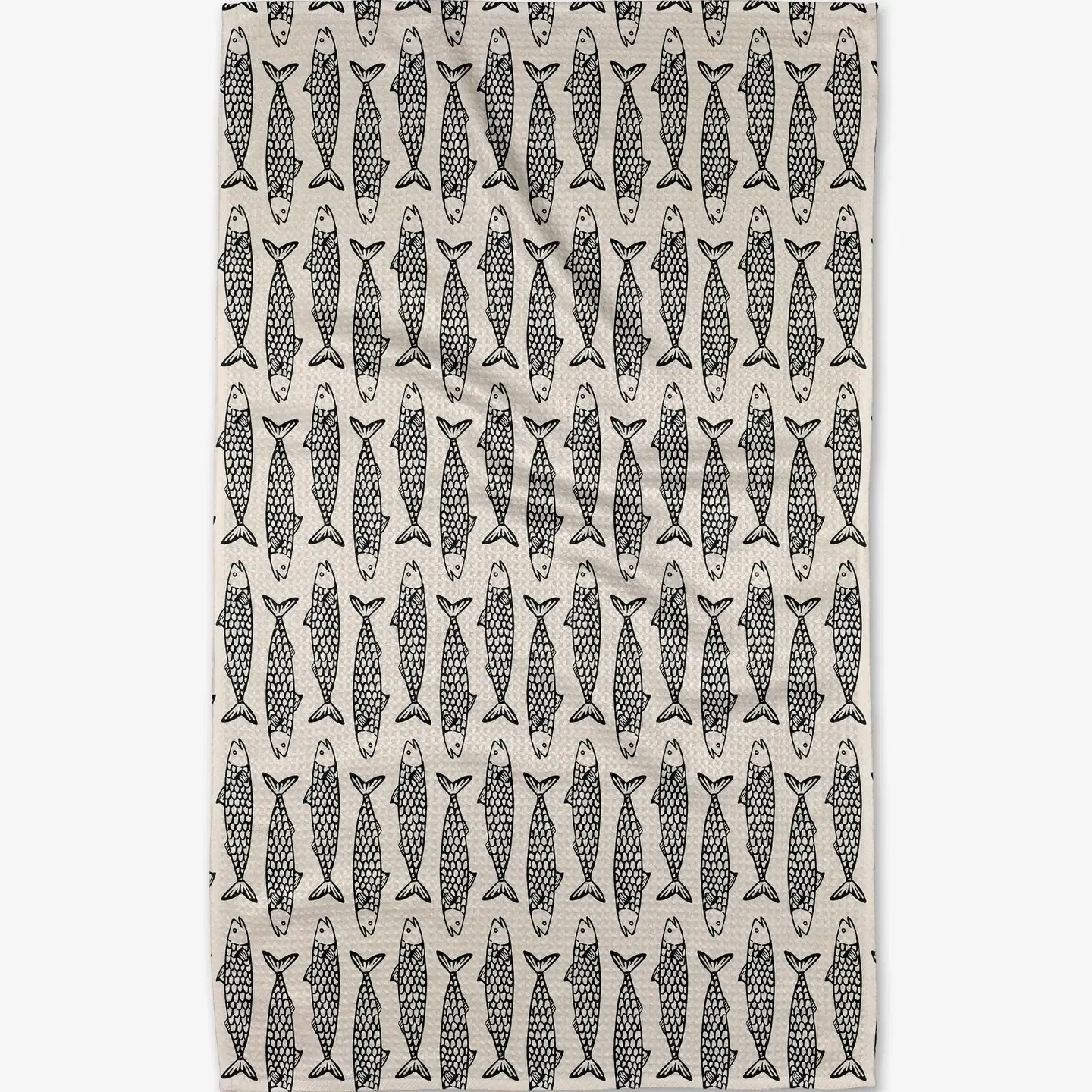 Fish Friends Geometry Tea Towel