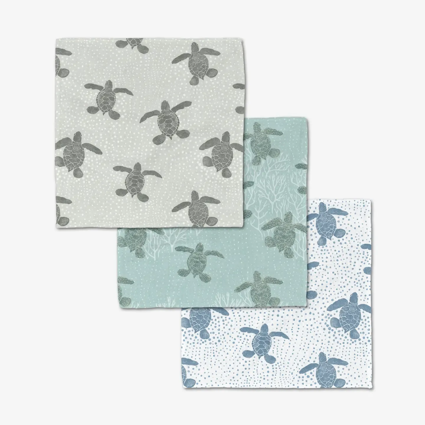 Sea Turtles Luxe Washcloth Set