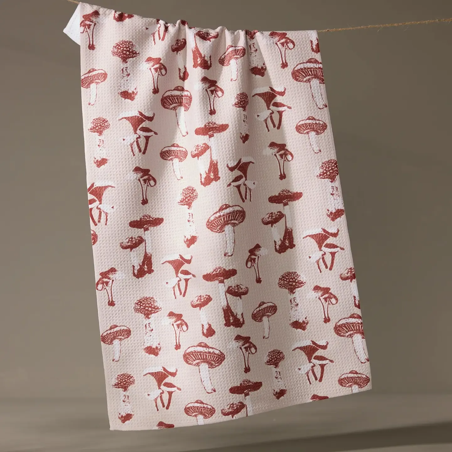 Autumn Mushrooms Tea Towel
