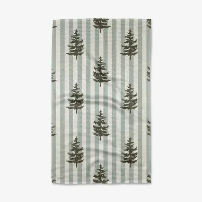 Fir Real Geometry Tea Towel