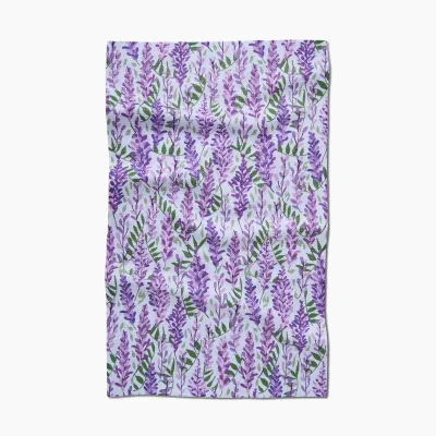 Wisteria Geometry Tea Towel