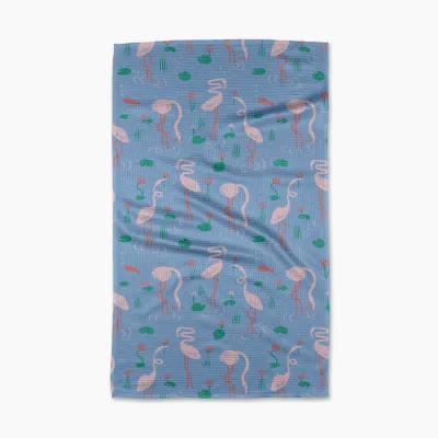 Flirty Flamingo Tea Towel