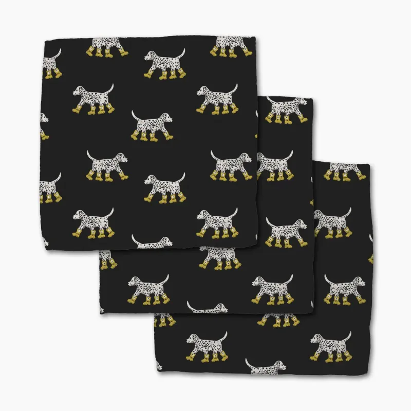 Dalmation in Boots Geometry Dishcloth Set