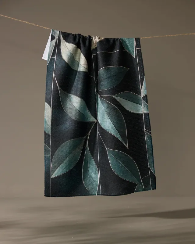 Modern Organic Geometry Tea Towel