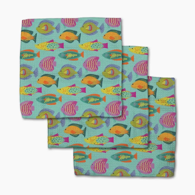 Schooling Geometry Dishcloth Set