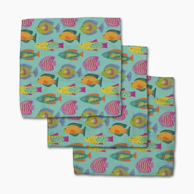 Schooling Geometry Dishcloth Set
