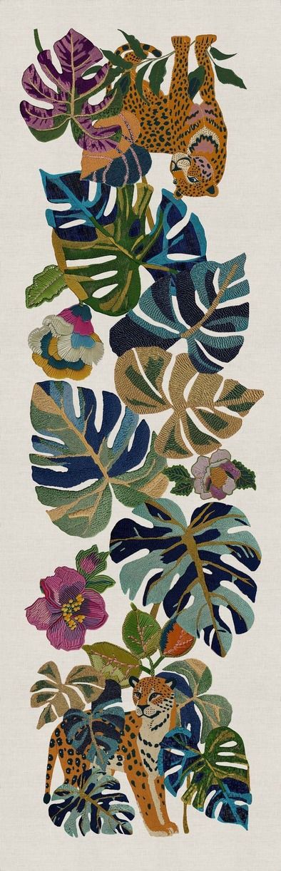 Leoleaf Runner Tablecloth 50 x 170cm - Naturale