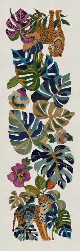 Leoleaf Runner Tablecloth 50 x 170cm - Naturale