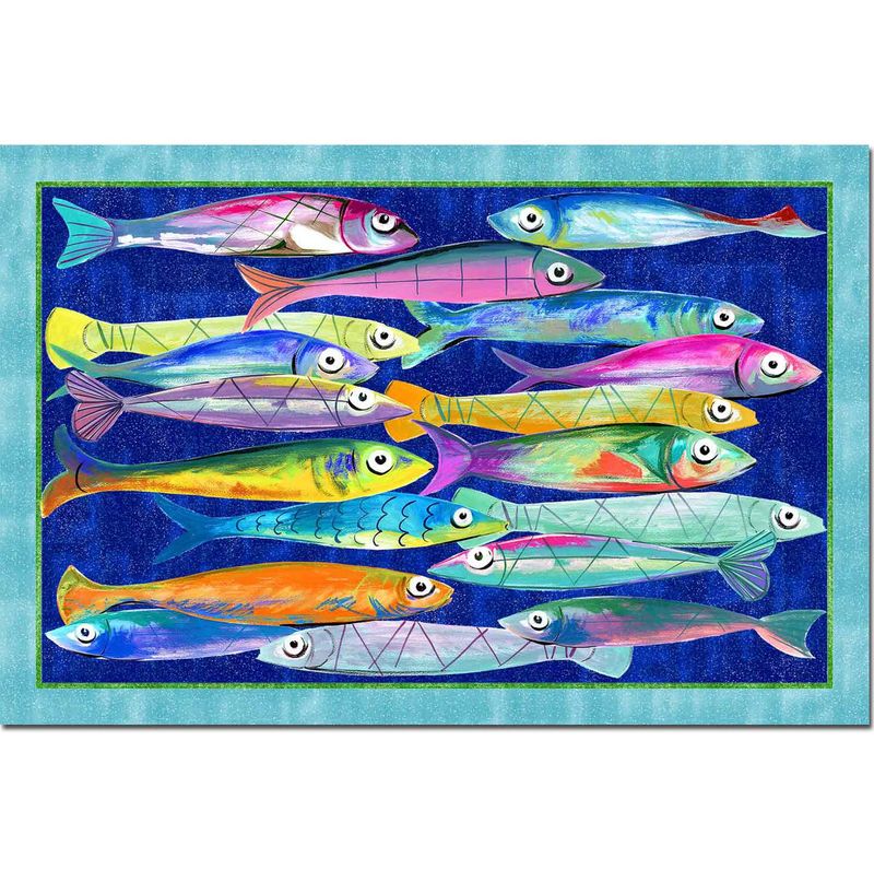Poisson Bleu Rug 52 x 80cm